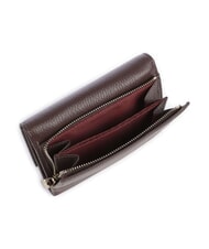 COCCINELLE METALLIC SOFT Bifold-Brieftasche aus geh&auml;mmertem Leder Br&uuml;nette - Brieftaschen Damen - 3
