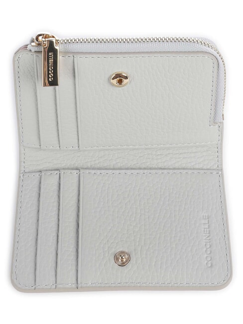 METALLIC SOFT Kartenhalter aus Leder Schnee - Brieftaschen Damen