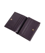 COCCINELLE METALLIC SOFT Kleine Geldb&ouml;rse aus Leder Pflaumen - Brieftaschen Damen - 2