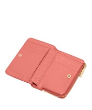 COCCINELLE METALLIC SOFT Kleine Geldb&ouml;rse aus Leder rosa Tonerde - Brieftaschen Damen - 2