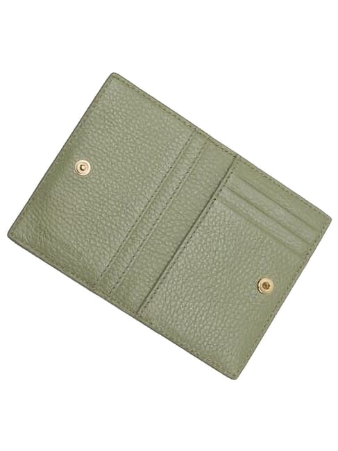 METALLIC SOFT Lederbrieftasche Gr&uuml;n - Brieftaschen Damen