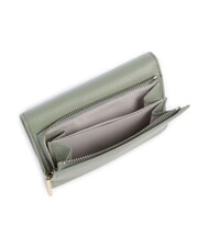 COCCINELLE METALLIC SOFT Bifold-Brieftasche aus geh&auml;mmertem Leder Gr&uuml;n - Brieftaschen Damen - 3