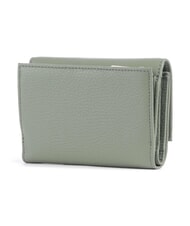 COCCINELLE METALLIC SOFT Bifold-Brieftasche aus geh&auml;mmertem Leder Gr&uuml;n - Brieftaschen Damen - 4