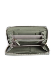 COCCINELLE METALLIC SOFT Geldb&ouml;rse aus strukturiertem Leder mit Rei&szlig;verschluss Gr&uuml;n - Brieftaschen Damen - 2