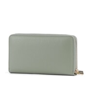 COCCINELLE METALLIC SOFT Geldb&ouml;rse aus strukturiertem Leder mit Rei&szlig;verschluss Gr&uuml;n - Brieftaschen Damen - 3