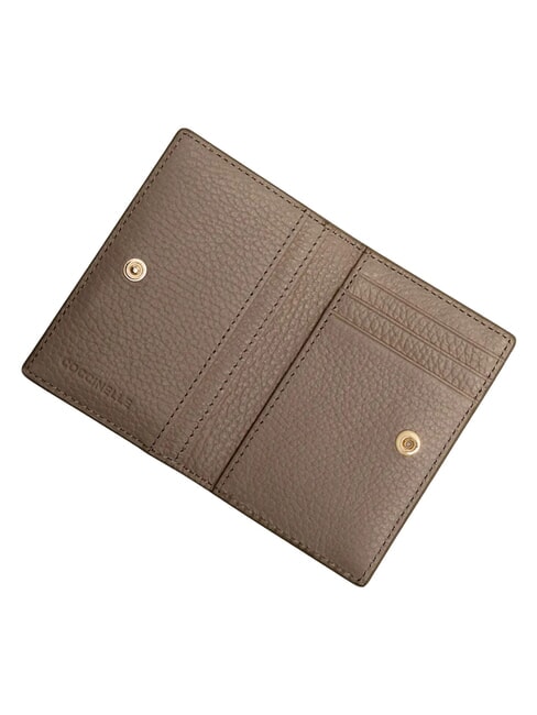 METALLIC SOFT Lederbrieftasche warmes Taupe - Brieftaschen Damen