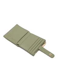 COCCINELLE METALLIC SOFT Mini-Geldb&ouml;rse aus Leder Gr&uuml;n - Brieftaschen Damen - 2