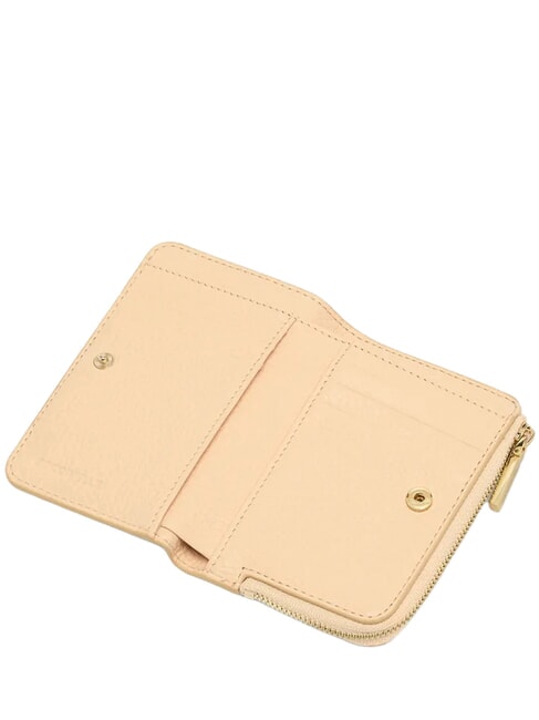 METALLIC SOFT Kleine Geldb&ouml;rse aus Leder Birke - Brieftaschen Damen