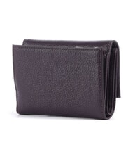 COCCINELLE METALLIC SOFT Bifold-Brieftasche aus geh&auml;mmertem Leder Pflaumen - Brieftaschen Damen - 4