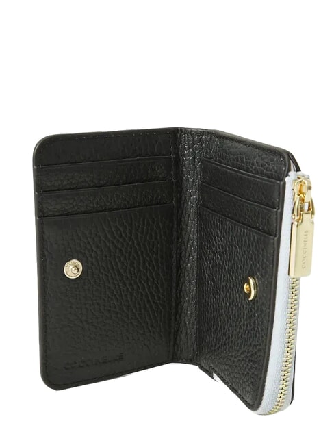 METALLIC TRICOLOR Ledergeldb&ouml;rse Schnee/Cognac/Noir - Brieftaschen Damen