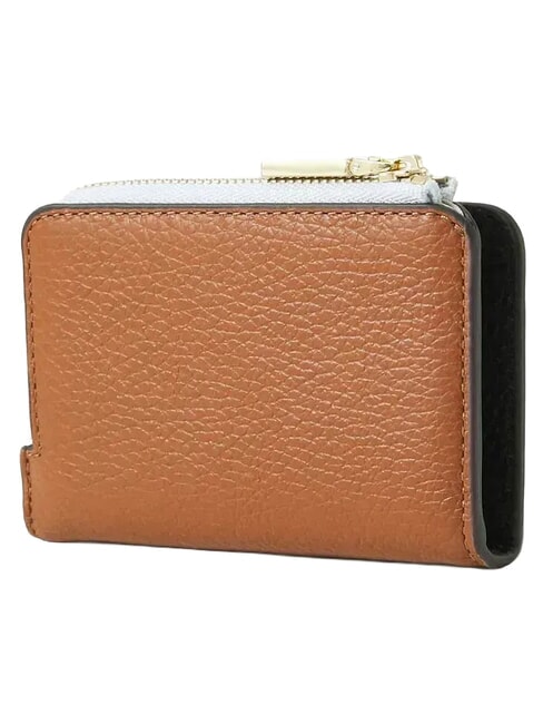 METALLIC TRICOLOR Ledergeldb&ouml;rse Schnee/Cognac/Noir - Brieftaschen Damen