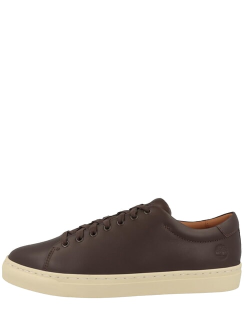 DOR PARK Ledersneakers dunkelbraunes Vollnarbenleder - Herrenschuhe