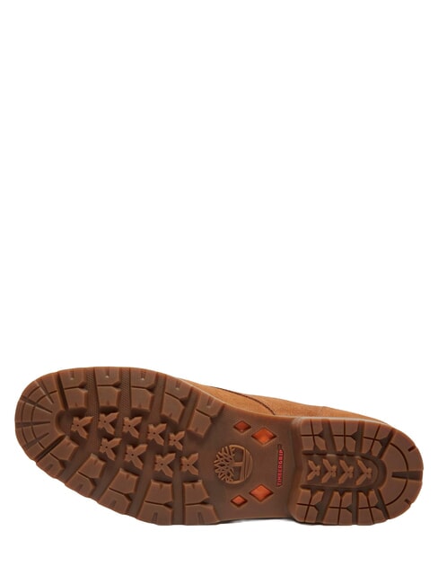 BRITTON SQUARE Niedrige Schn&uuml;rstiefelette aus Leder rostfarbenes Wildleder - Herrenschuhe