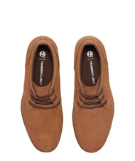TIMBERLAND BRITTON SQUARE Niedrige Schn&uuml;rstiefelette aus Leder rostfarbenes Wildleder - Herrenschuhe - 3