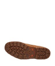 TIMBERLAND BRITTON SQUARE Niedrige Schn&uuml;rstiefelette aus Leder rostfarbenes Wildleder - Herrenschuhe - 6