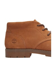 TIMBERLAND BRITTON SQUARE Niedrige Schn&uuml;rstiefelette aus Leder rostfarbenes Wildleder - Herrenschuhe - 7
