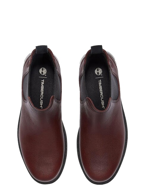 CAMBRIA VALLEY Lederstiefelette Burgunderrotes Vollkorn - Damenschuhe