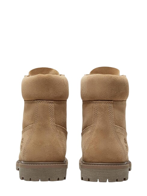 PREMIUM Schn&uuml;rstiefeletten aus Leder Mittelbeige - Damenschuhe