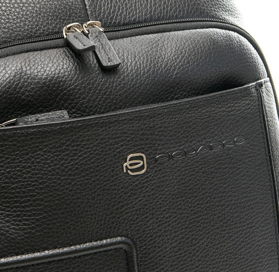 Rucksack Linie VIBE out, in Leder, Notebookhalter bis 13 " Schwarz - PC-Rucksäcke