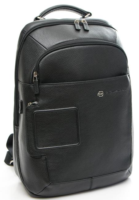VIBE OUT Lederrucksack, 15,6 "PC-Halterung Schwarz - PC-Rucksäcke