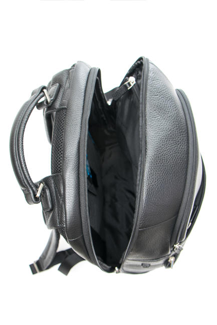 VIBE OUT Lederrucksack, 15,6 "PC-Halterung Schwarz - PC-Rucksäcke