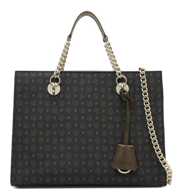 Heritage Classic Handtasche, mit Schultergurt schwarze Bronze - Damentaschen