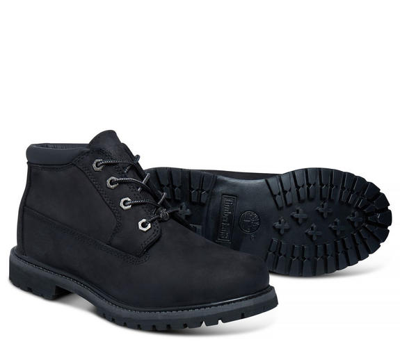 Scarponcini NELLIE CHUKKA, aus Nubukleder PECHSCHWARZ - Damenschuhe